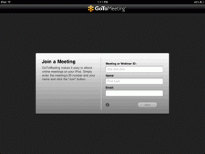 Join a GoToMeeting from your iPad